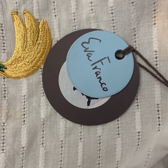 Anthropologie Eva Franco bananas 🍌 top embroidered new with tags size small - Picture 6 of 7